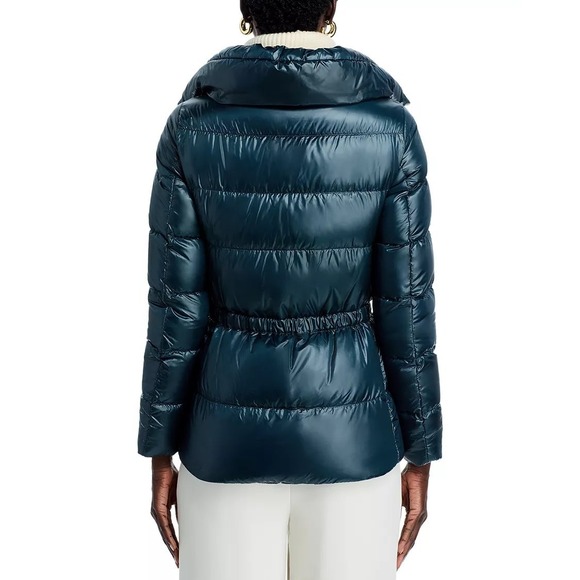 NEW Herno Shiny Puffer Coat in Jade Green $695 - Women's Size IT 46 / US 10 - Picture 14 of 16